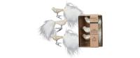 Inge Weihnachtskugel Vogel Blanched Almond