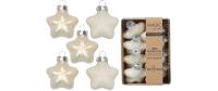 Inge Weihnachtskugel Stern Blanched Almond