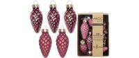 Inge Weihnachtskugel Zapfen Dusty Rose