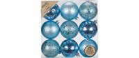Inge Weihnachtskugel Aqua Blue, dekoriert