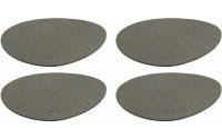 Set/4 Untersetzer grau GOCCE