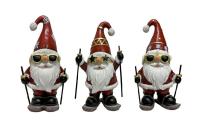 Dameco Aufsteller Santa auf Ski, 3er Set