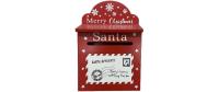 Dameco Deko Breifkasten Santa, Rot