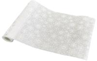 Dameco Dekostoff Schneeflocken, Silber