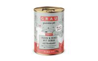 Grau Dog Puppy Huhn + Rind + Hirse 400g