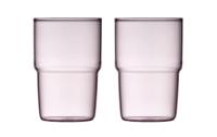 Lyngby Trinkglas Torino 40 cl 2 Stk. Pink