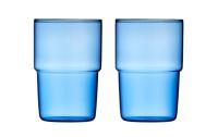 Lyngby TrinkglasTorino 40 cl 2 Stk. Blue