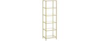Vasagle Regal Gold mit 5 Glasablagen