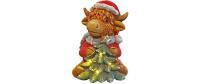 Dameco LED Hochlandrind sitzend 26x26x36cm