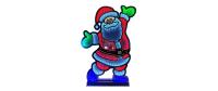Dameco LED Figur Santa Infinity Effekt 60cm