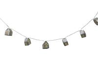 Dameco LED Lichterkette Häuschen 135cm