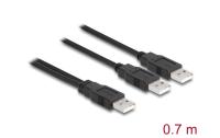 USB2 Y-Kabel Typ 2xA auf 1xA