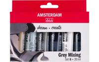 Amsterdam Acrylfarbe Set Grey Mixing