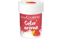 Lebensmittelfarbe mit Aroma Erdbeere Pulver