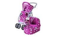 Puppenwagen Coco star dark pink