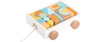 Spielba Wagen mit Bauklötzen