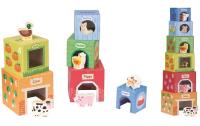 Spielba Stapelturm mit Holztieren