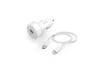 Hama Car Charger Lightning 20W White