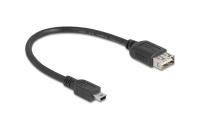 Delock USB2.0 Kabel EASY USB A-MiniB, 0.2m