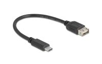 Delock USB2.0 Kabel EASY USB C-A, 0.2m