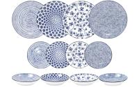 Ibili 12teiliges Set Teller Armonia blau