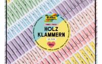 Folia Holzklammern PASTEL Jumbo Pack 500g