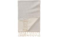 URBANARA Strandtuch Bolu 180x95cm Grau