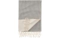 URBANARA Strandtuch Bolu 180x95cm Schwarz