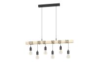 EGLO Pendelleuchte TOWNSHEND schwarz, braun