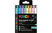 Uni POSCA Marker PC1M SET8 Softcolor
