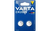 VARTA Knopfzelle CR2025, 3V, 2 Stk