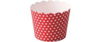 Demmler Eis+Muffinbecher Punkte weiss rot