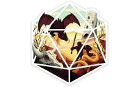 Dragon D20 Sticker
