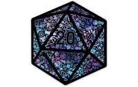 Holographic Mosaic D20 Sticker