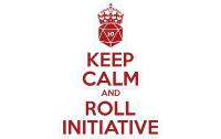 Keep calm & Roll Initiative Sticker