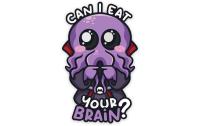 Eat Your Brain Sticker