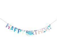 Rico Girlande Happy Birthday, Irisierend