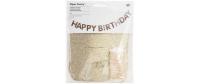 Rico Girlande Happy Birthday, Glitter, Gold