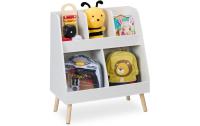 relaxdays Kinderregal mit 5 Fächern