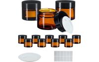 relaxdays Braunglas Salbentiegel 60 ml