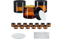 relaxdays Braunglas Salbentiegel 60 ml