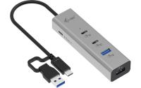 i-tec Charging Metal HUB 2x USBC+2x USBA