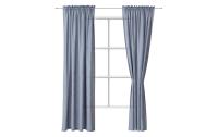 URBANARA Vorhang Graublau 2er Set 140x245cm