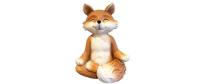 Dameco Dekofigur Fuchs Yoga