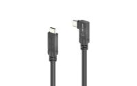 MicroX4 USB4 Kabel Typ C-C, 1.0m, 90°, L/R