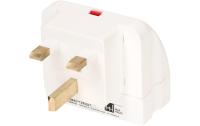 Reiseadapter England / Typ 13 3-polig weiss