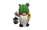 Dameco Dekofigur Wichtel Kaktus mit Laterne