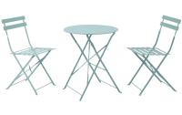 Dameco Bistro-Set Stühel&Tisch,Türkis matt
