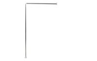 MSV Duschstange Edelstahl 80x80x80 cm