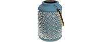 Dameco LED Solar Laterne blau H:25.5cm